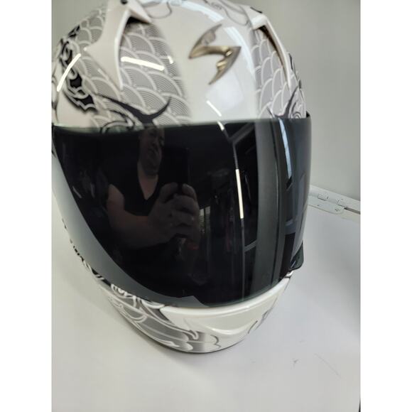 Scorpion EXO-R410 Orchid Graphic Helmet White, Size S - Picture 2 of 11